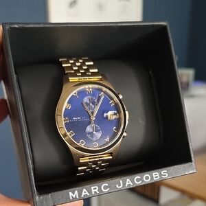Marc Jacobs Gold and Blue Watch